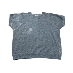 Women’s Vintage Russell Athletic Sweat top sleeveless grey cotton 1970s